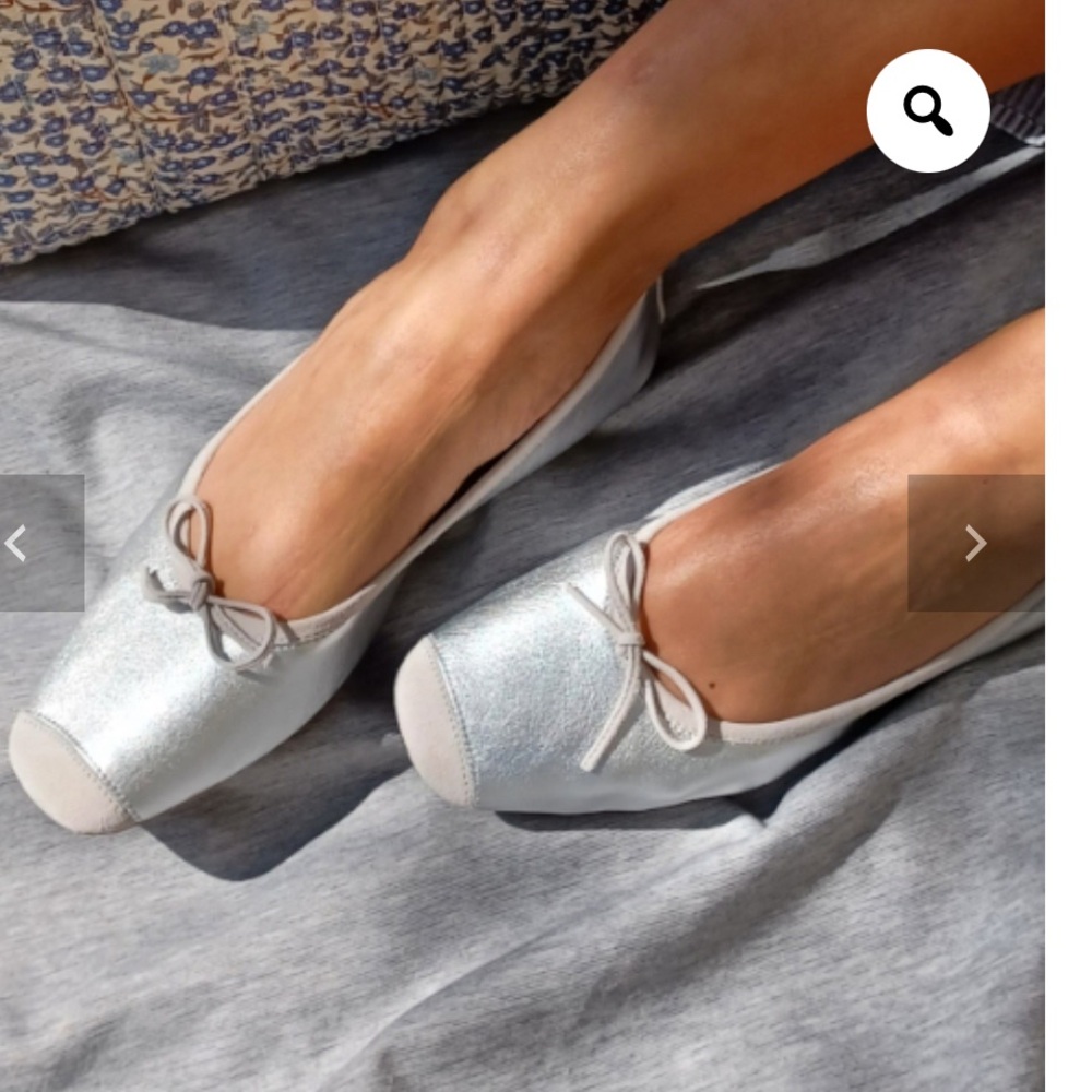 Silver new ballerina shoes